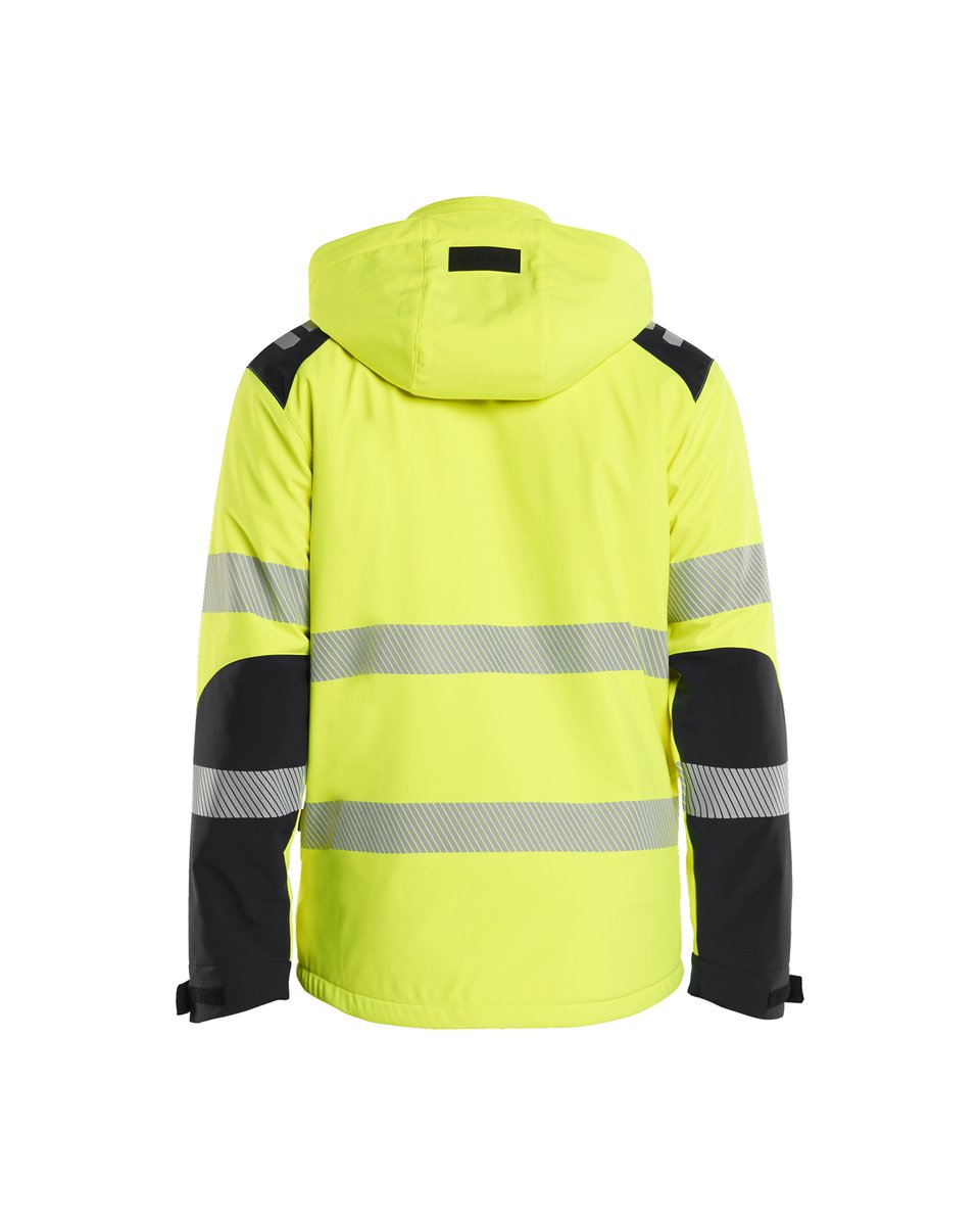 Blåkläder 4400 Softshell Winterjas High Vis - High Vis Geel/Zwart