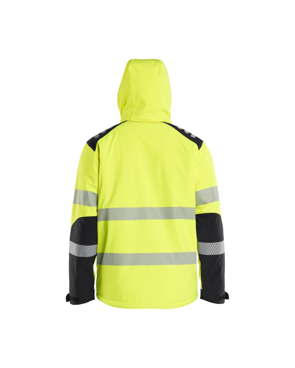 Blåkläder 4400 Softshell Winterjas High Vis - High Vis Geel/Zwart
