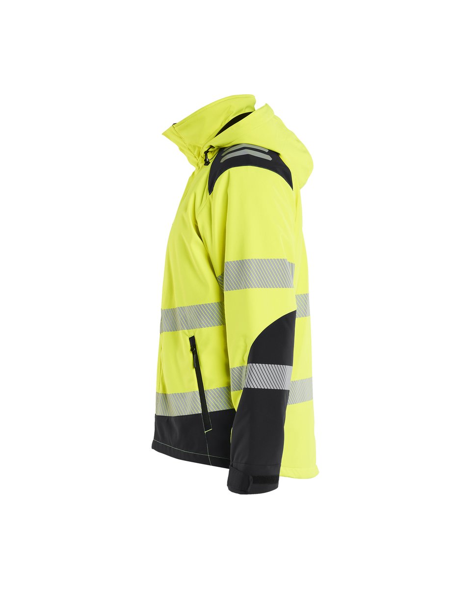 Blåkläder 4400 Softshell Winterjas High Vis - High Vis Geel/Zwart