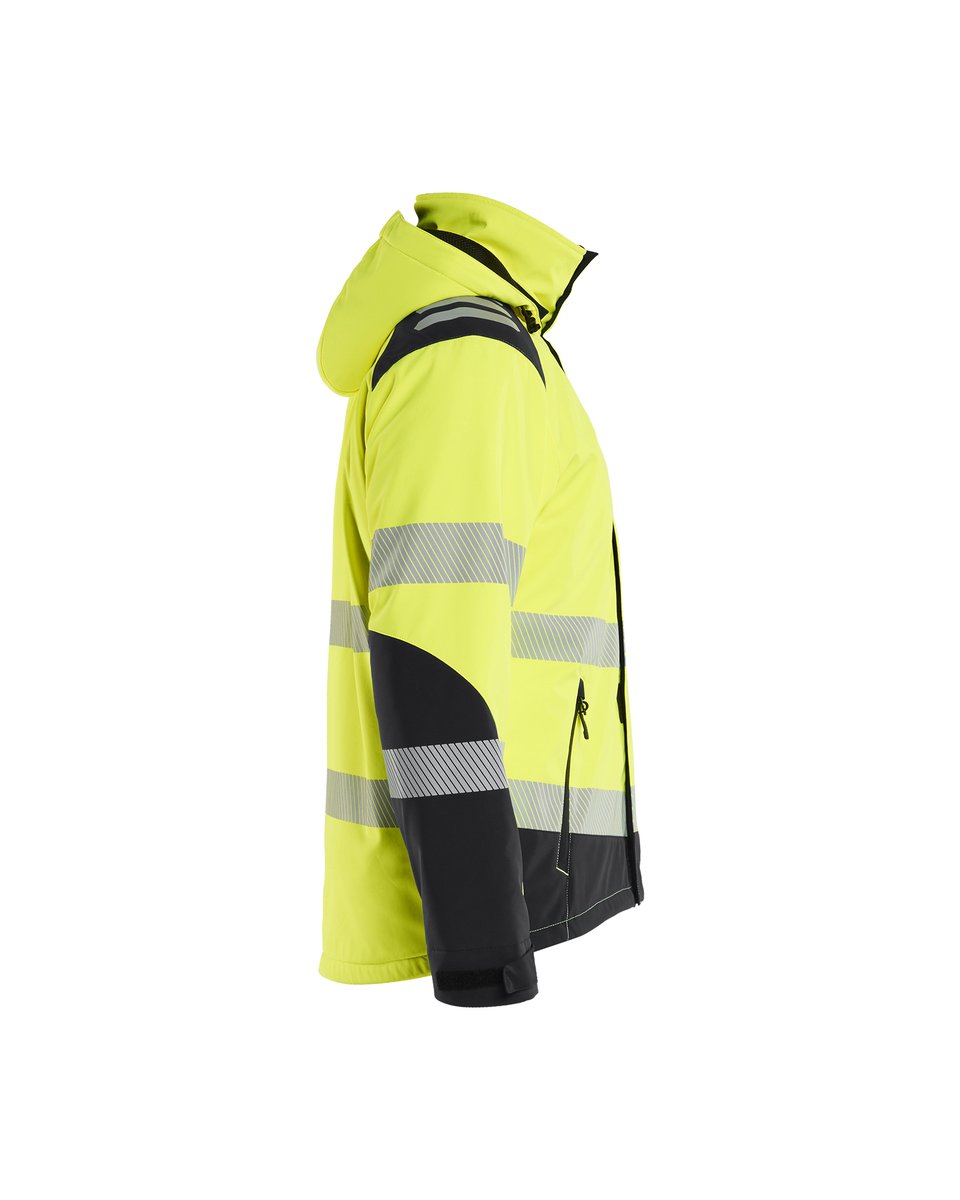 Blåkläder 4400 Softshell Winterjas High Vis - High Vis Geel/Zwart