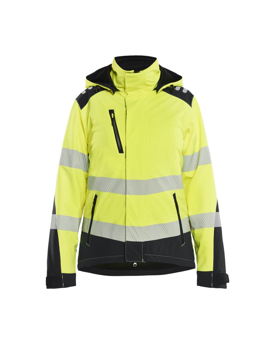 Blåkläder 4401 Dames Softshell Winterjas High Vis - High Vis Geel/Zwart