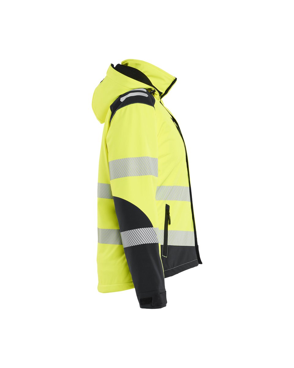 Blåkläder 4401 Dames Softshell Winterjas High Vis - High Vis Geel/Zwart