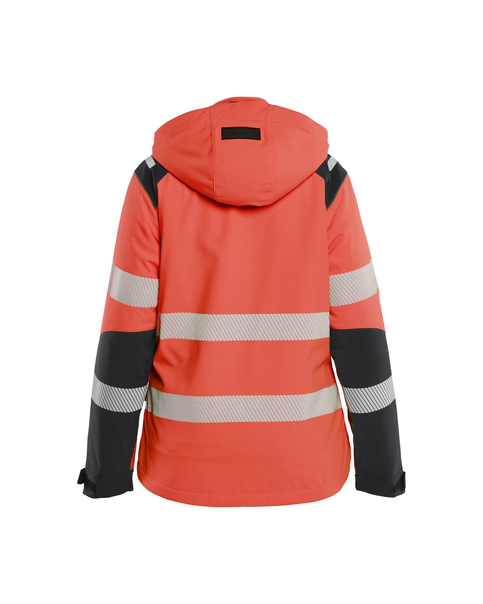 Blåkläder 4401 Dames Softshell Winterjas High Vis - High Vis Rood/Zwart