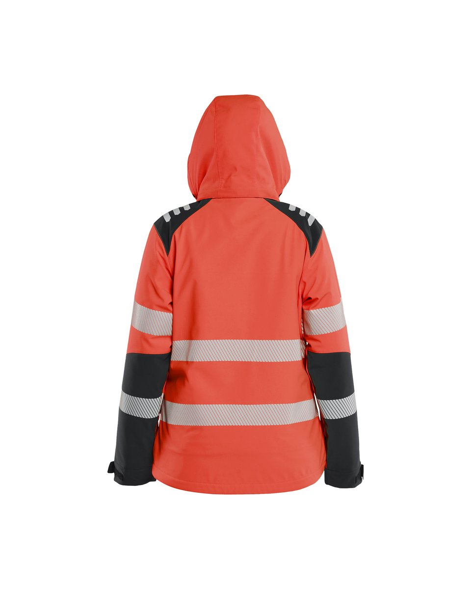 Blåkläder 4401 Dames Softshell Winterjas High Vis - High Vis Rood/Zwart