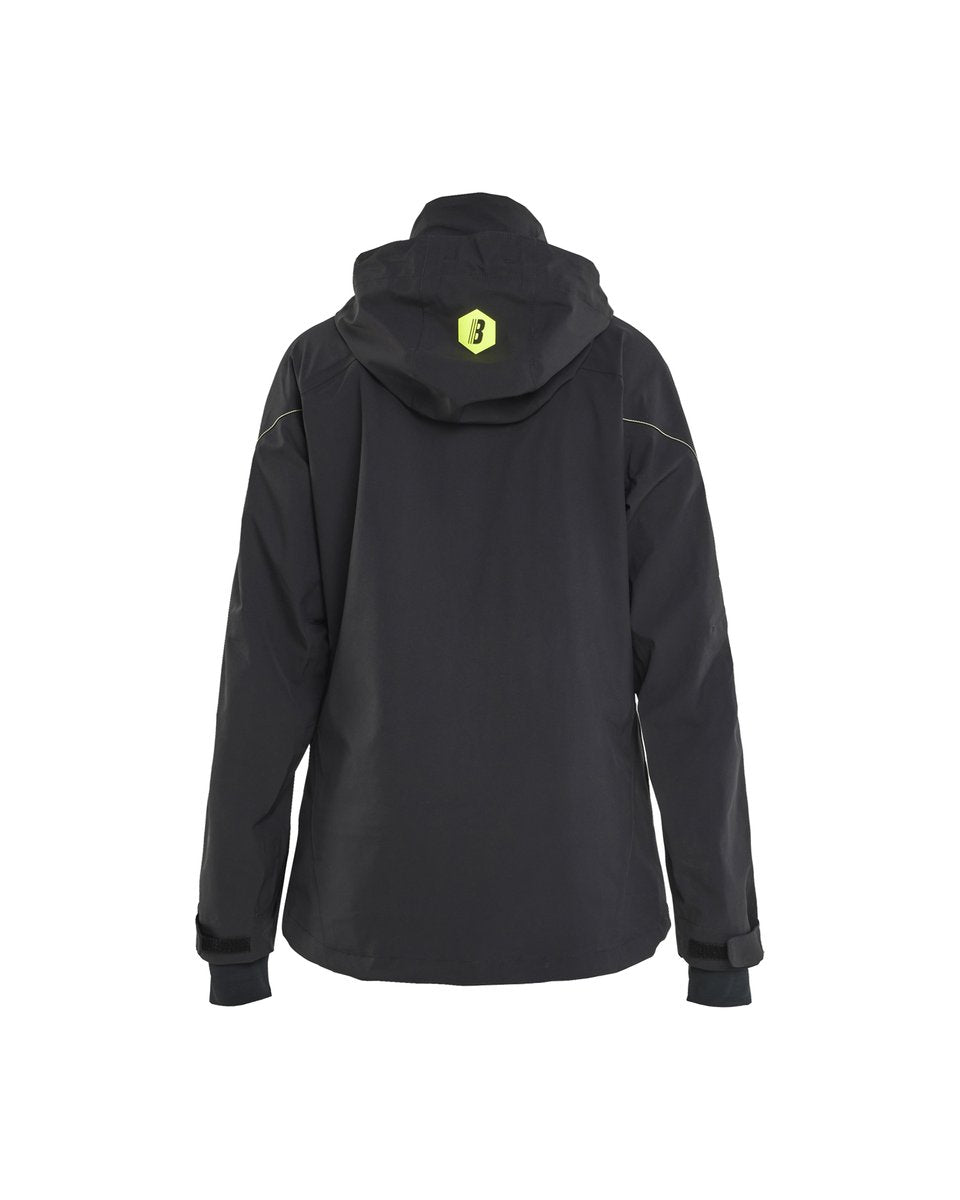 Blåkläder 4403 Dames Shell Jack Stretch - Zwart/High Vis Geel
