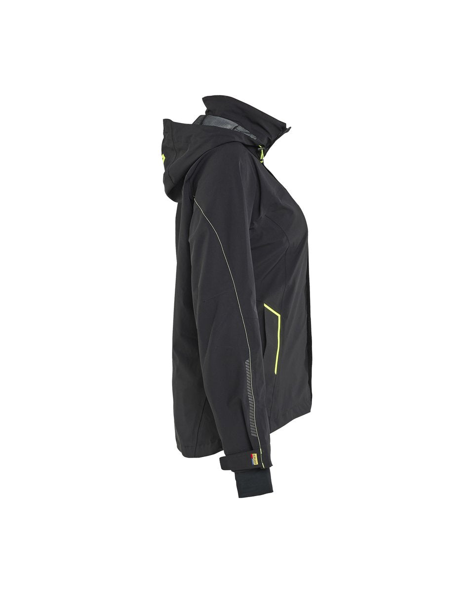 Blåkläder 4403 Dames Shell Jack Stretch - Zwart/High Vis Geel