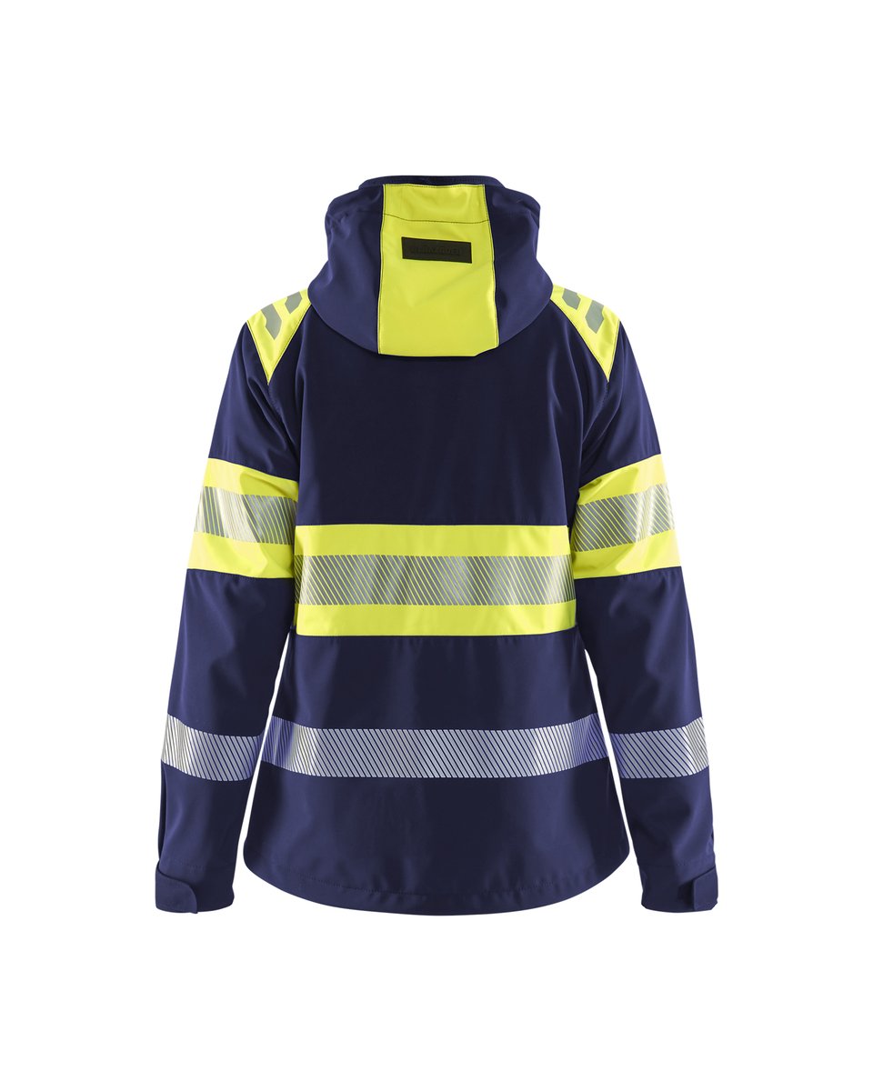 Blåkläder 4404 Dames Softshell Jack High Vis - Marine/High Vis Geel