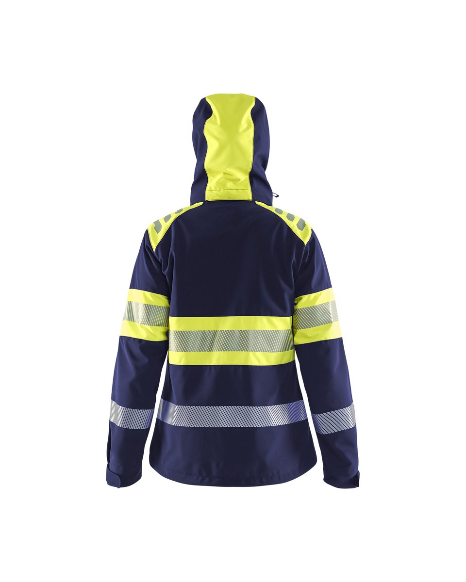 Blåkläder 4404 Dames Softshell Jack High Vis - Marine/High Vis Geel