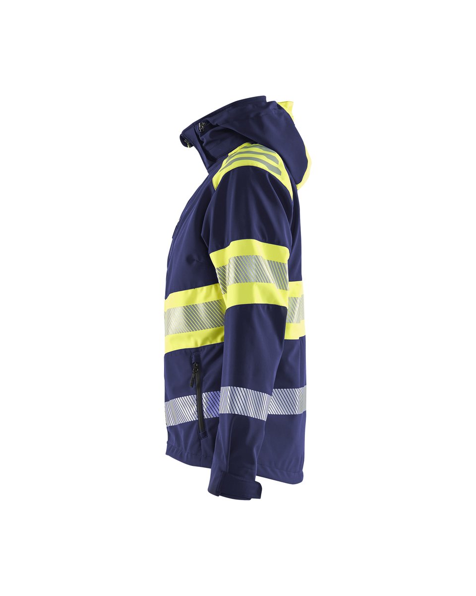 Blåkläder 4404 Dames Softshell Jack High Vis - Marine/High Vis Geel