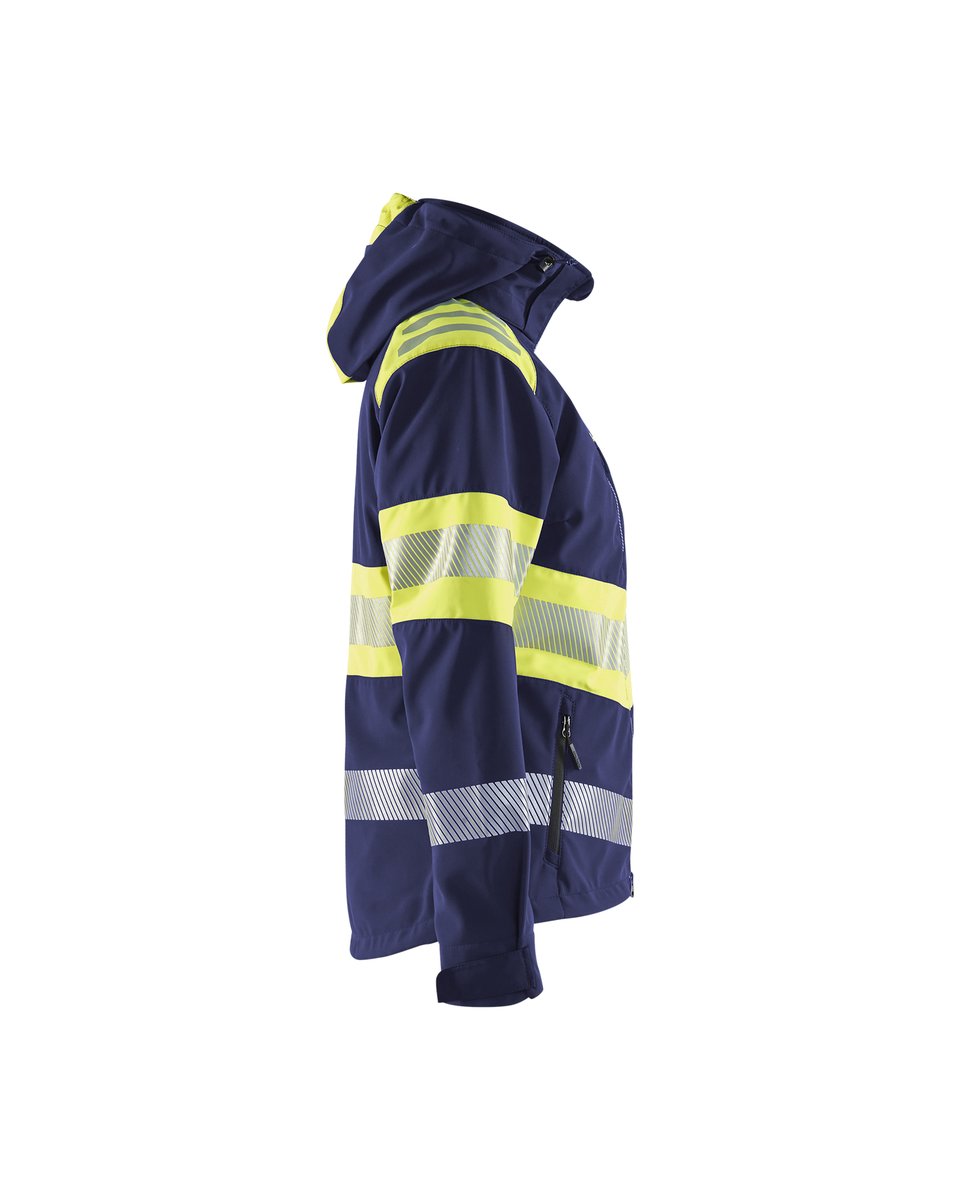 Blåkläder 4404 Dames Softshell Jack High Vis - Marine/High Vis Geel