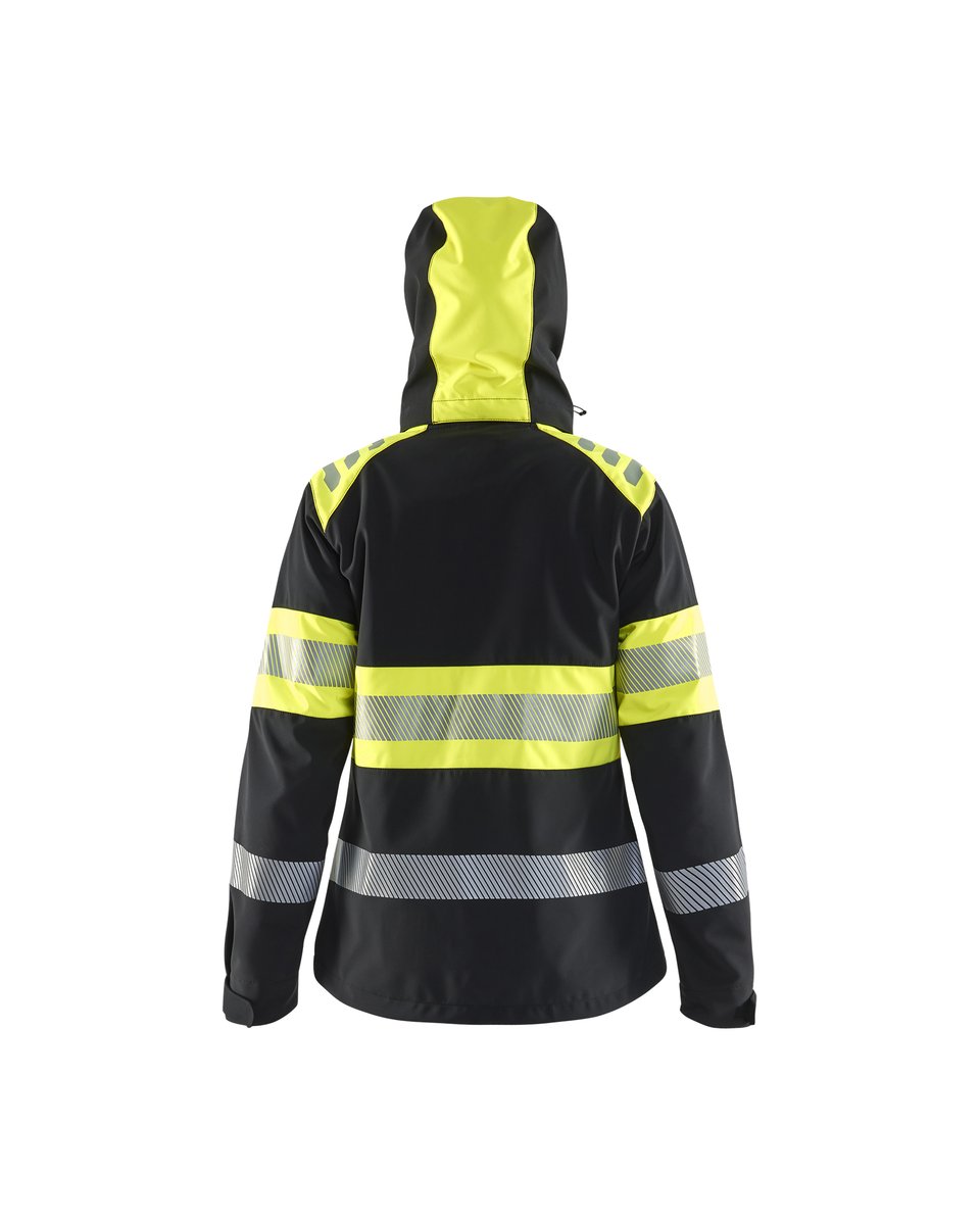 Blåkläder 4404 Dames Softshell Jack High Vis - Zwart/High Vis Geel