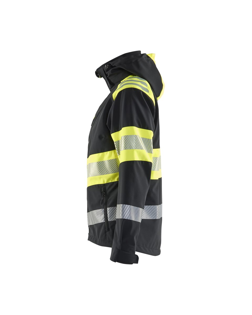 Blåkläder 4404 Dames Softshell Jack High Vis - Zwart/High Vis Geel