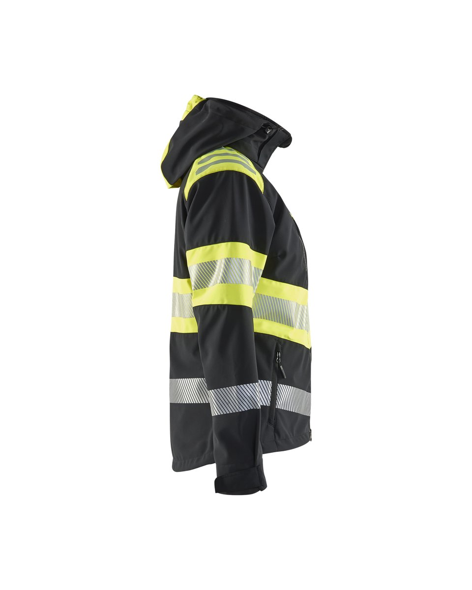 Blåkläder 4404 Dames Softshell Jack High Vis - Zwart/High Vis Geel
