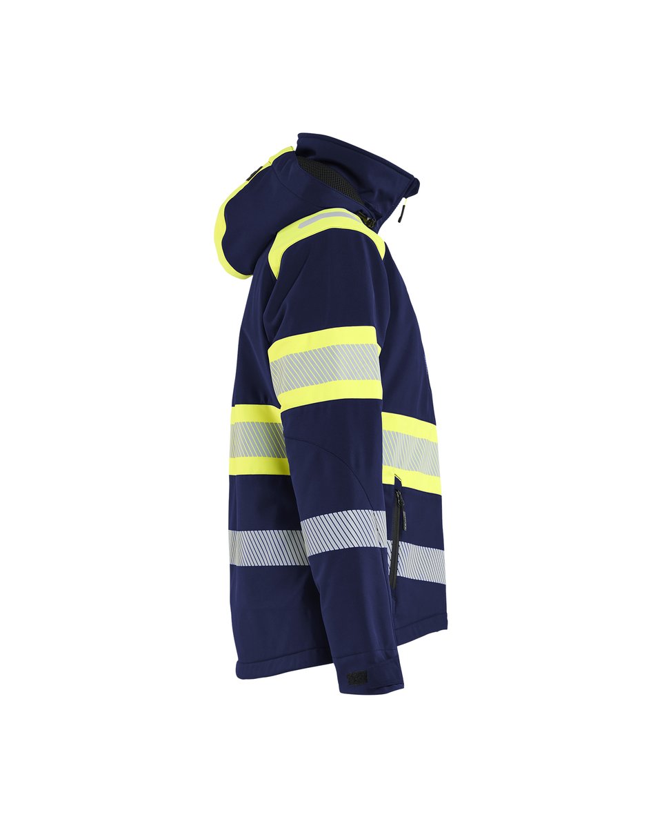 Blåkläder 4406 Dames Lichtgewicht softshell jack gevoerd high vis - Marine/High Vis Geel