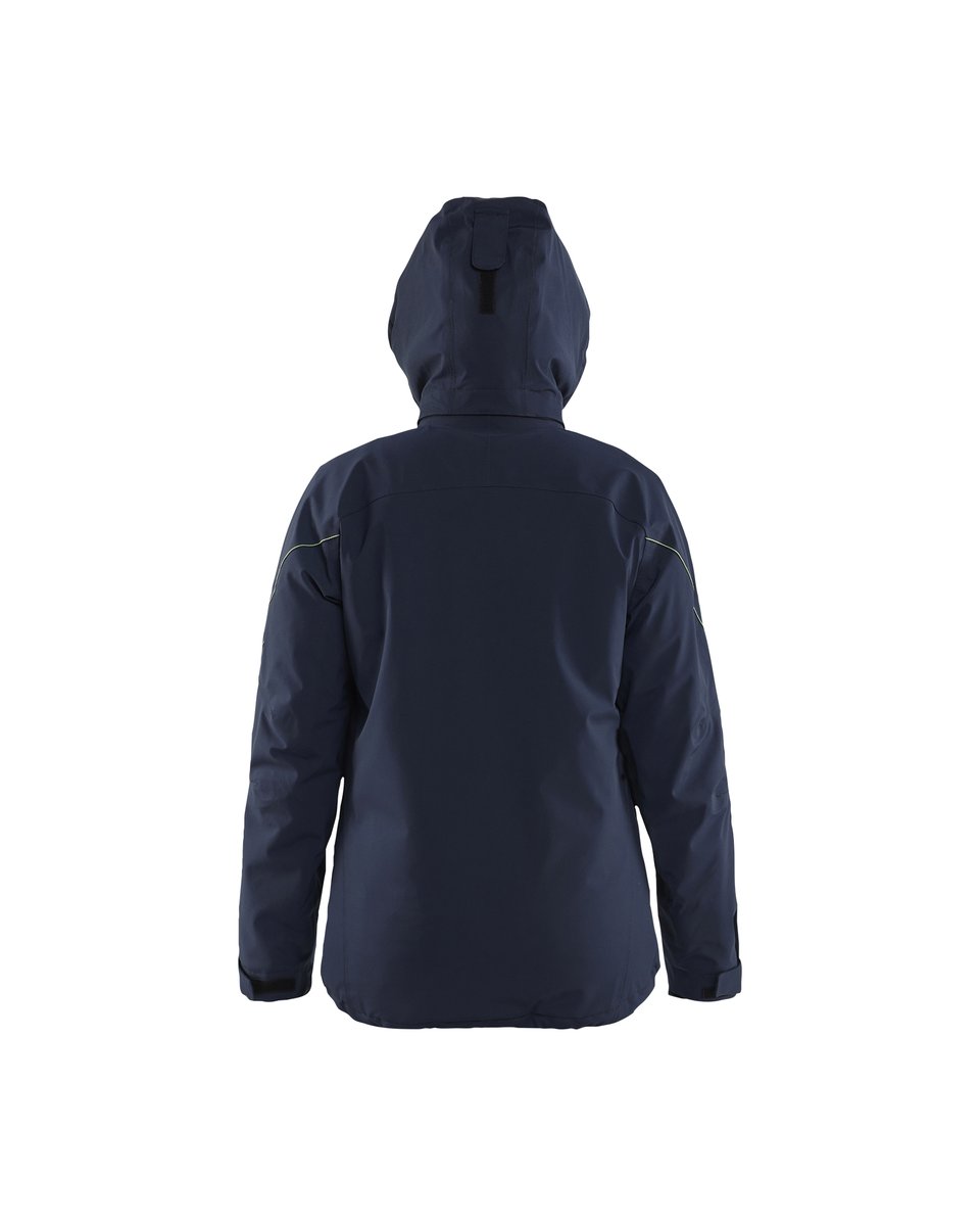 Blåkläder 4408 Dames Lichtgewicht winterjas 4-weg stretch - Donker marineblauw/High Vis Geel