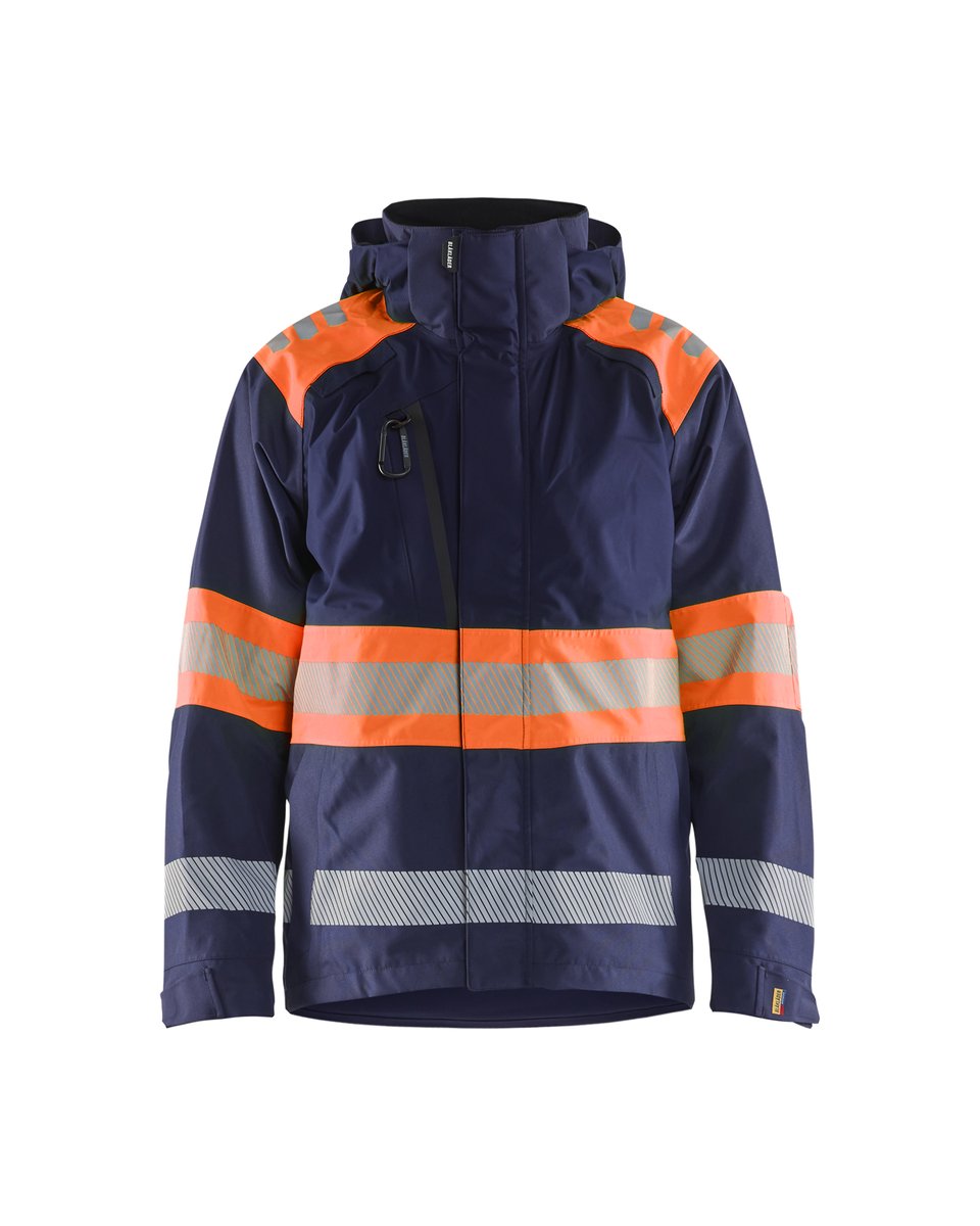 Blåkläder 4420 Shell jack High Vis - Marineblauw/Oranje