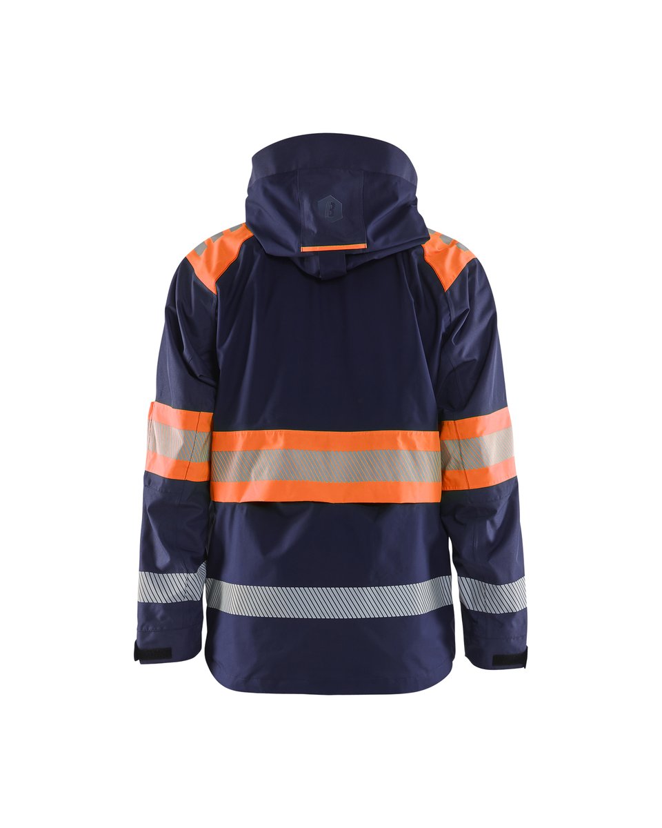 Blåkläder 4420 Shell jack High Vis - Marineblauw/Oranje