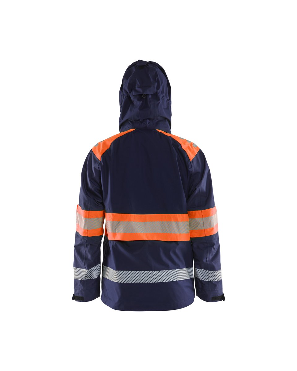 Blåkläder 4420 Shell jack High Vis - Marineblauw/Oranje