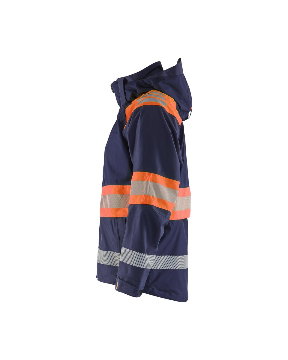 Blåkläder 4420 Shell jack High Vis - Marineblauw/Oranje