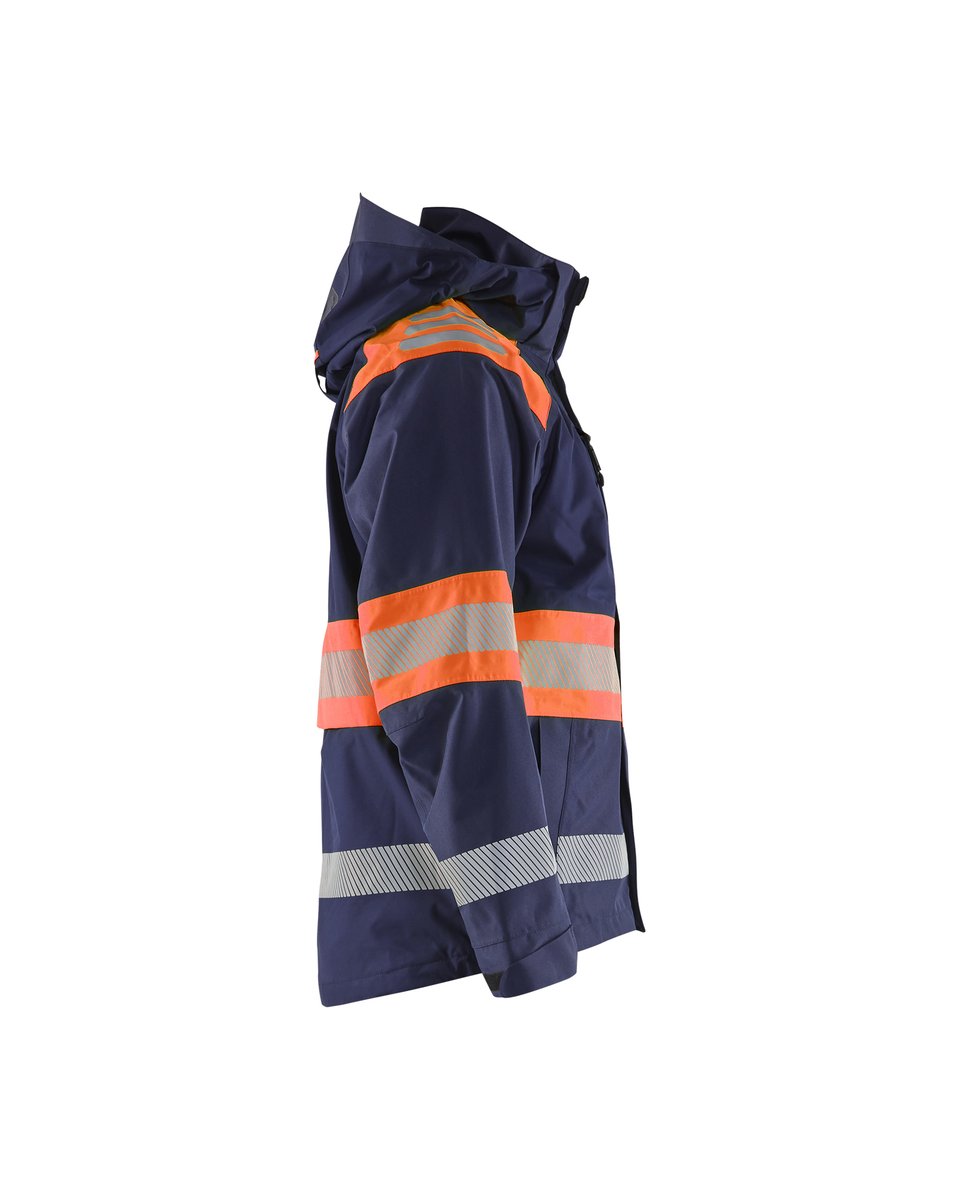 Blåkläder 4420 Shell jack High Vis - Marineblauw/Oranje