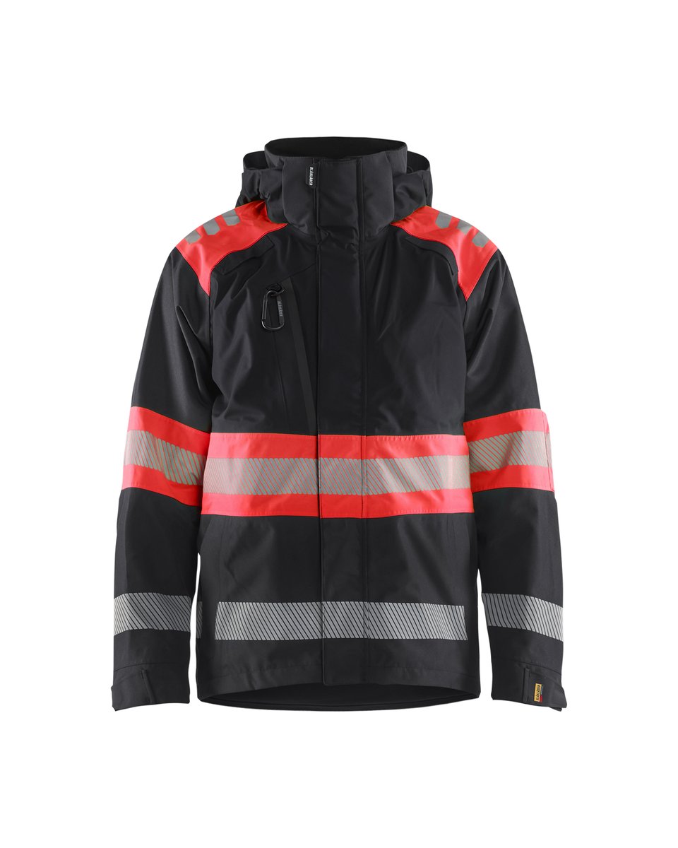 Blåkläder 4420 Shell jack High Vis - Zwart/High Vis Rood