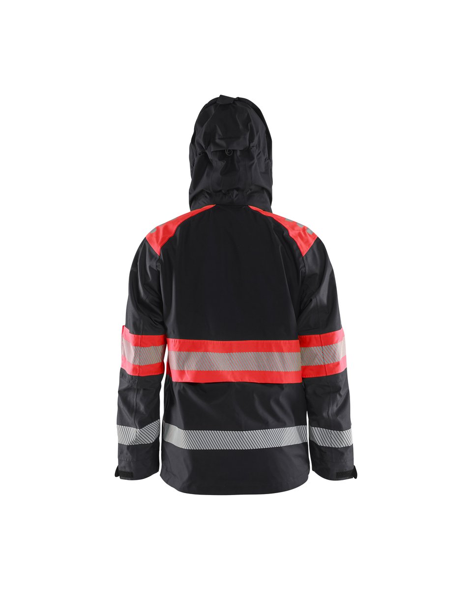 Blåkläder 4420 Shell jack High Vis - Zwart/High Vis Rood