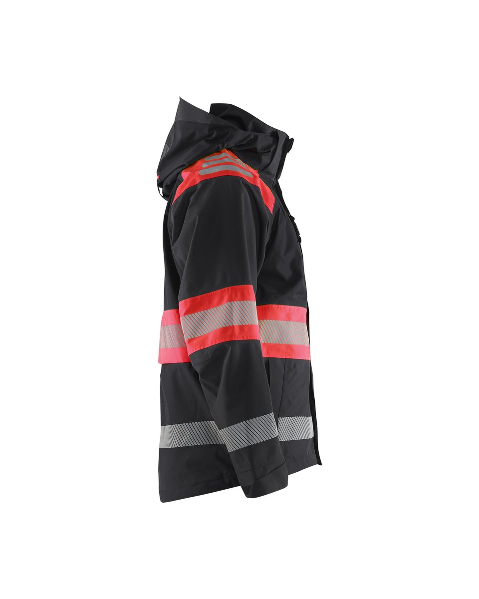Blåkläder 4420 Shell jack High Vis - Zwart/High Vis Rood
