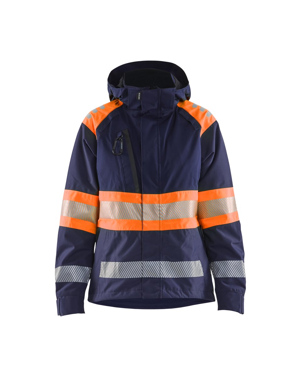Blåkläder 4430 Dames Shell jack High Vis - Marineblauw/Oranje