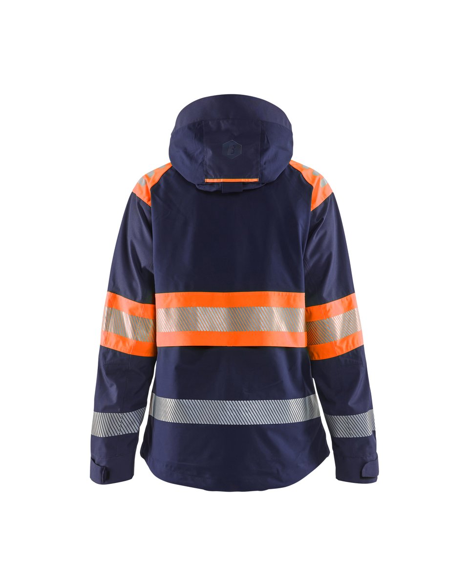 Blåkläder 4430 Dames Shell jack High Vis - Marineblauw/Oranje
