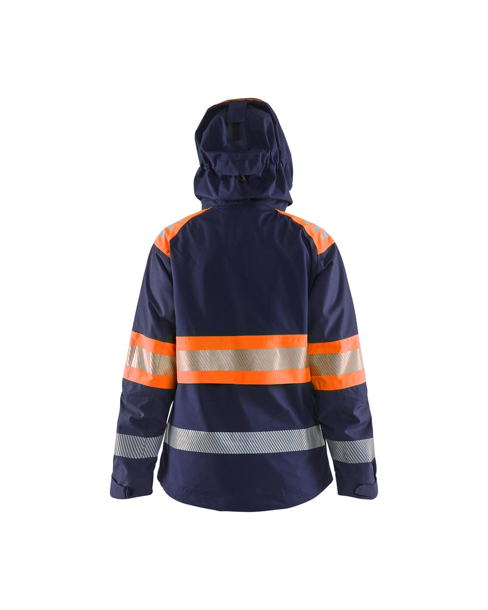 Blåkläder 4430 Dames Shell jack High Vis - Marineblauw/Oranje