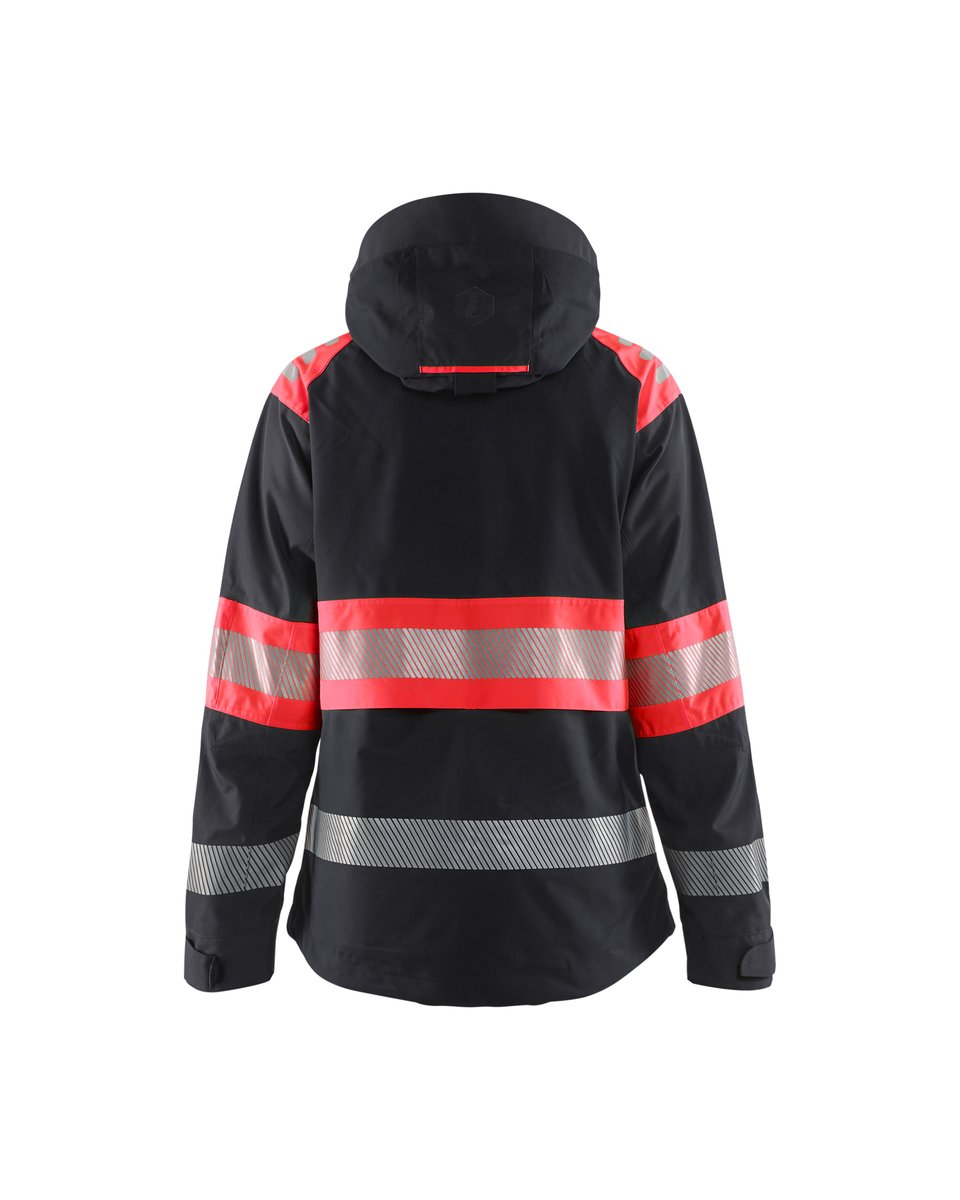 Blåkläder 4430 Dames Shell jack High Vis - Zwart/High Vis Rood