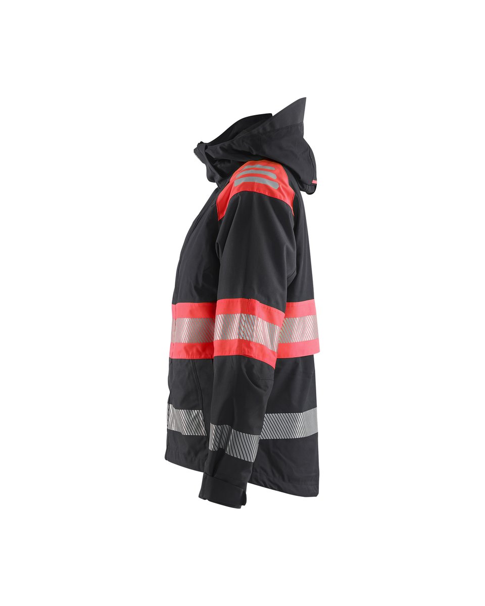 Blåkläder 4430 Dames Shell jack High Vis - Zwart/High Vis Rood