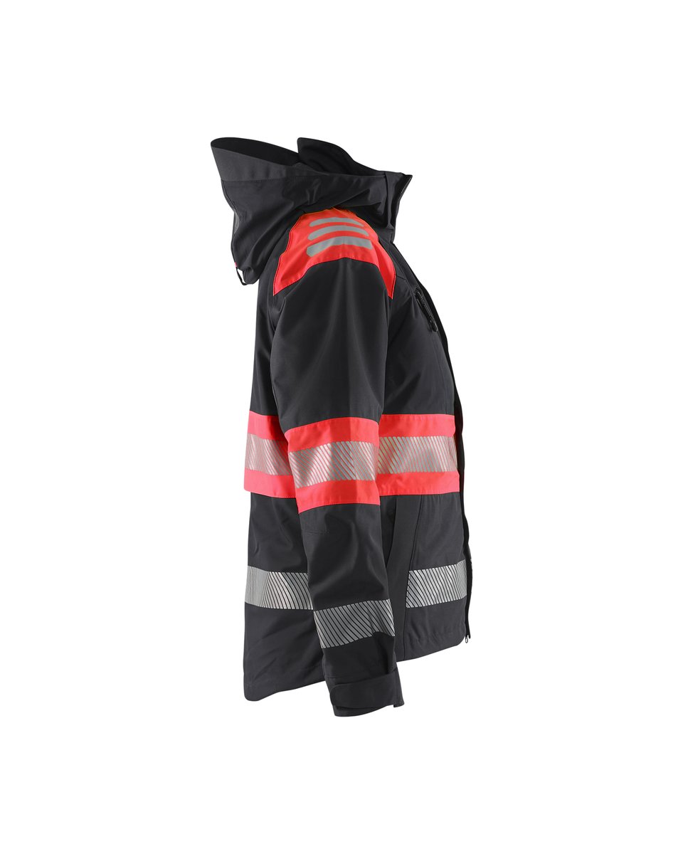 Blåkläder 4430 Dames Shell jack High Vis - Zwart/High Vis Rood