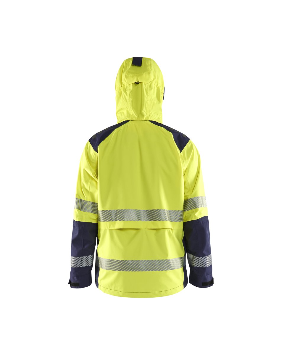 Blåkläder 4435 Shell jack High Vis - High Vis Geel/Marineblauw