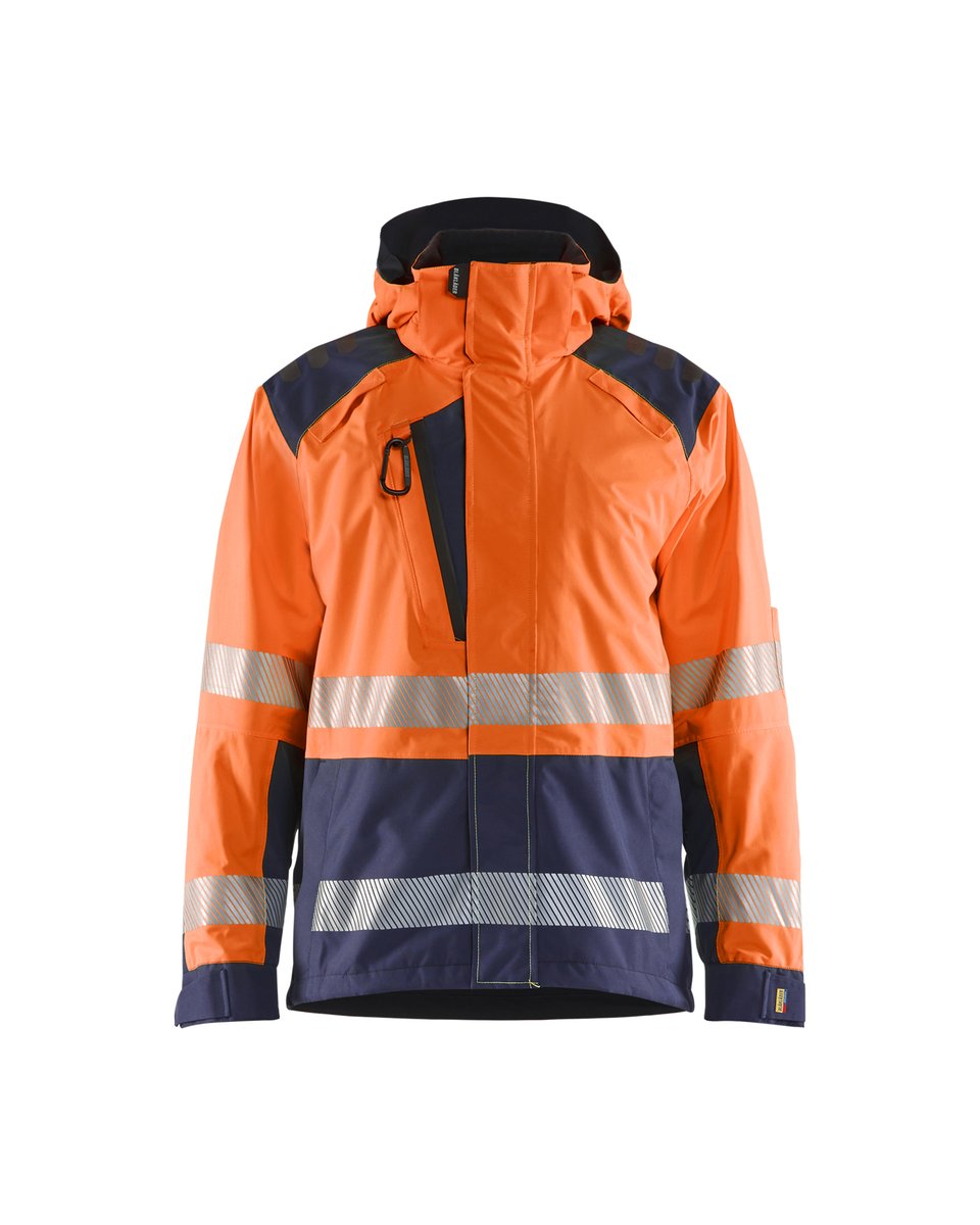 Blåkläder 4435 Shell jack High Vis - High Vis Oranje/Marineblauw