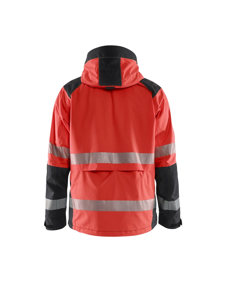 Blåkläder 4435 Shell jack High Vis - High Vis Rood/Zwart
