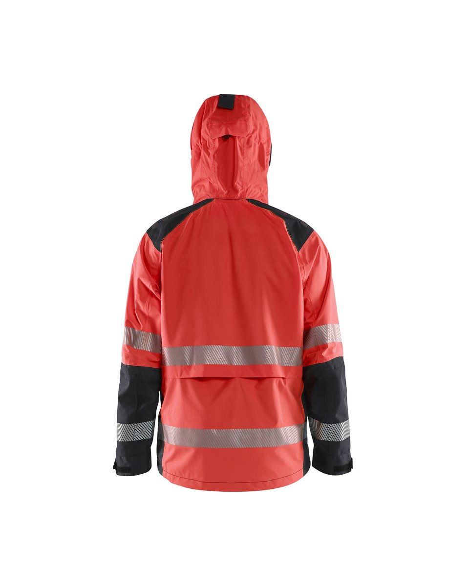 Blåkläder 4435 Shell jack High Vis - High Vis Rood/Zwart