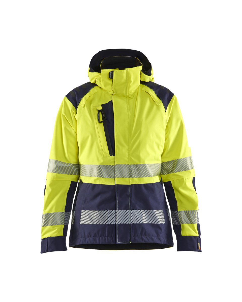 Blåkläder 4436 Dames Shell jack High Vis - High Vis Geel/Marineblauw