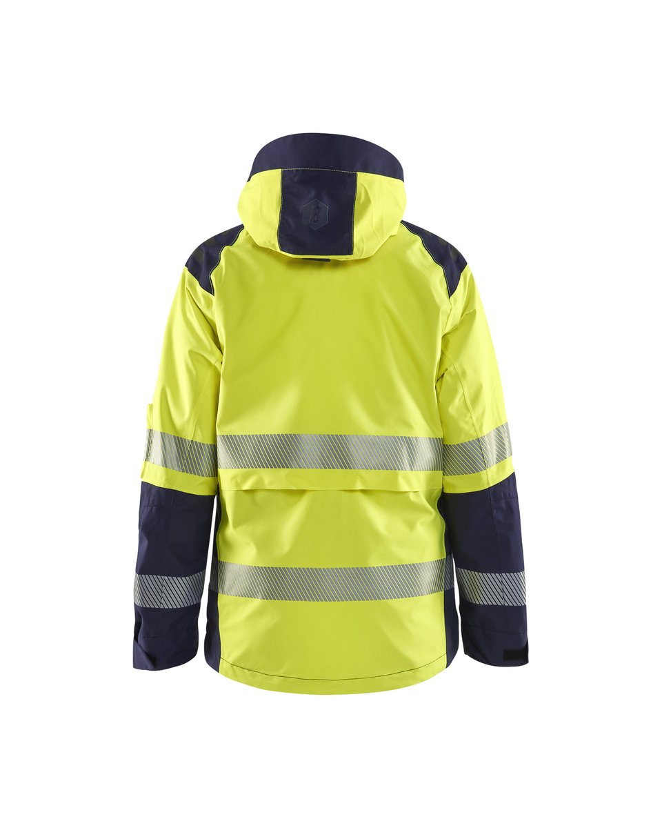 Blåkläder 4436 Dames Shell jack High Vis - High Vis Geel/Marineblauw