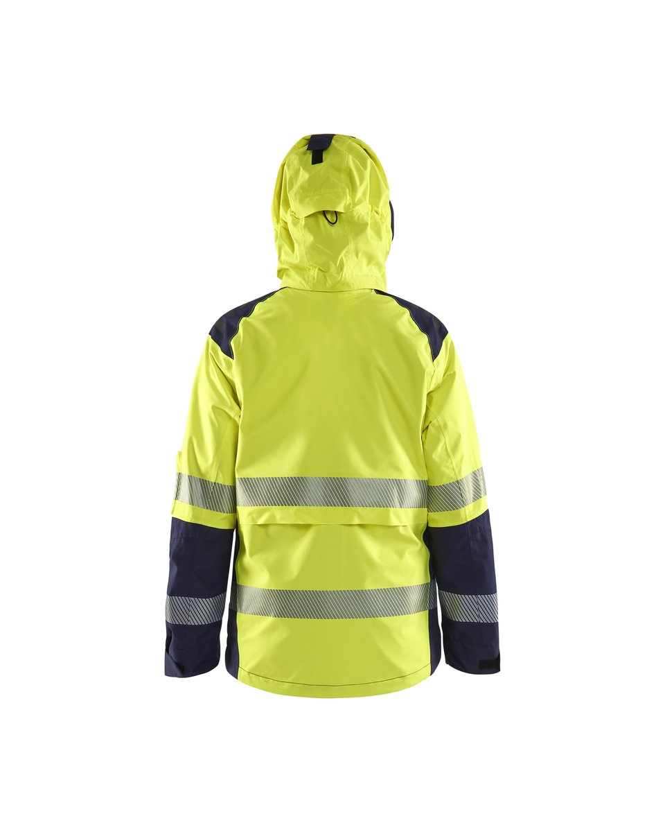 Blåkläder 4436 Dames Shell jack High Vis - High Vis Geel/Marineblauw