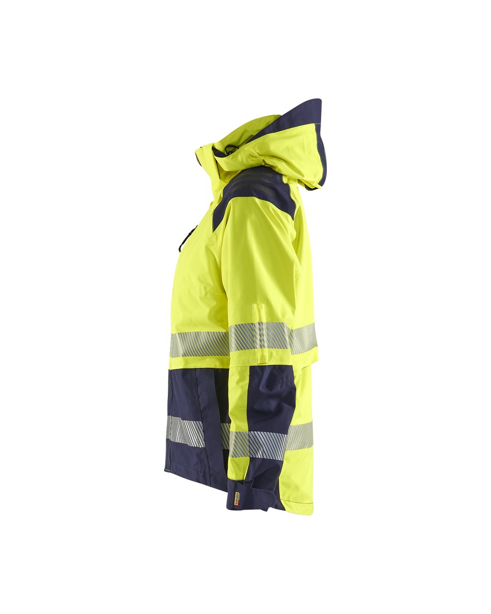 Blåkläder 4436 Dames Shell jack High Vis - High Vis Geel/Marineblauw