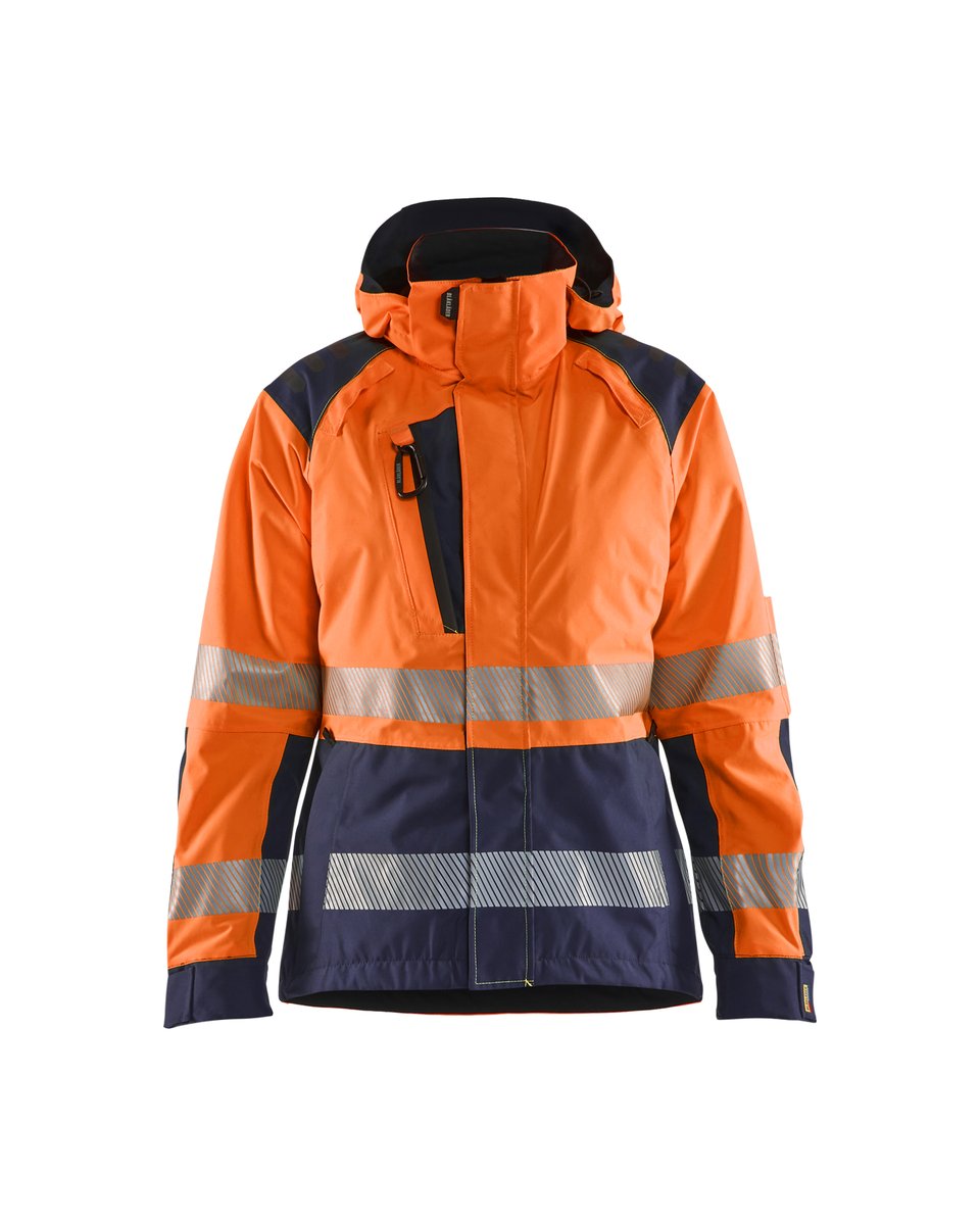 Blåkläder 4436 Dames Shell jack High Vis - High Vis Oranje/Marineblauw