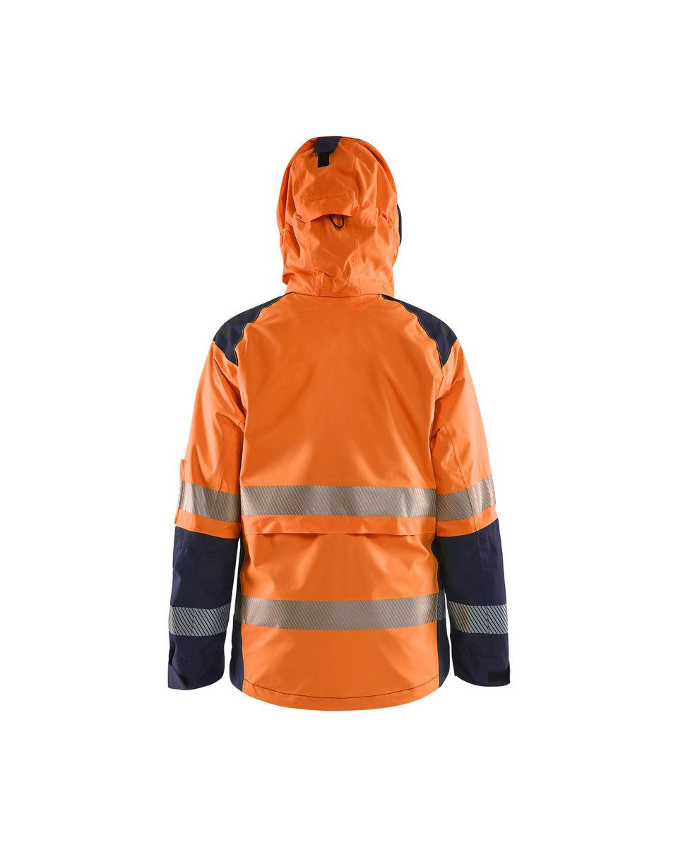 Blåkläder 4436 Dames Shell jack High Vis - High Vis Oranje/Marineblauw