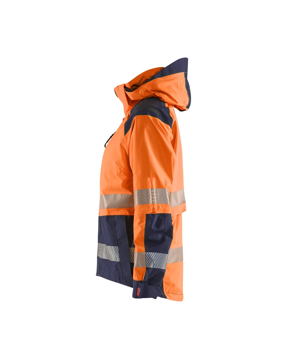 Blåkläder 4436 Dames Shell jack High Vis - High Vis Oranje/Marineblauw