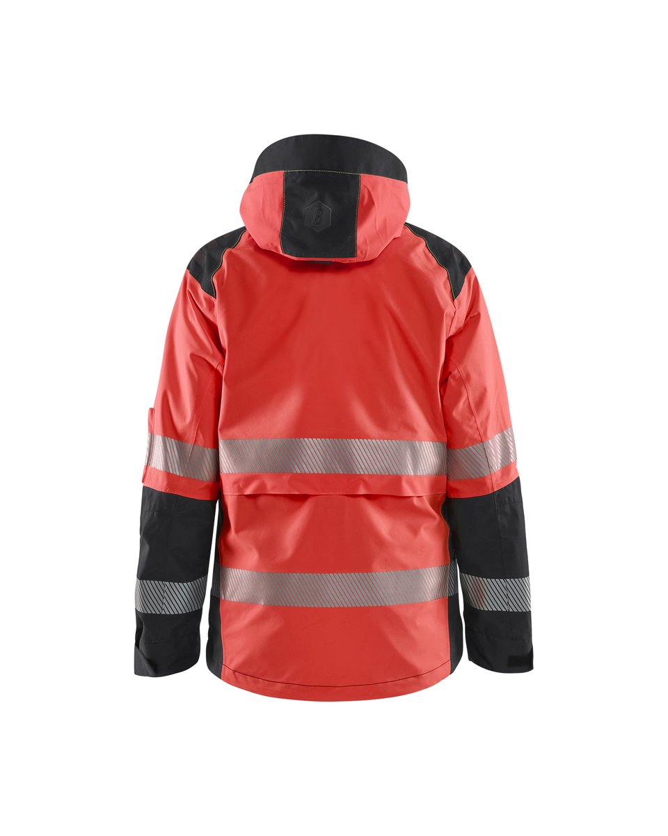 Blåkläder 4436 Dames Shell jack High Vis - High Vis Rood/Zwart