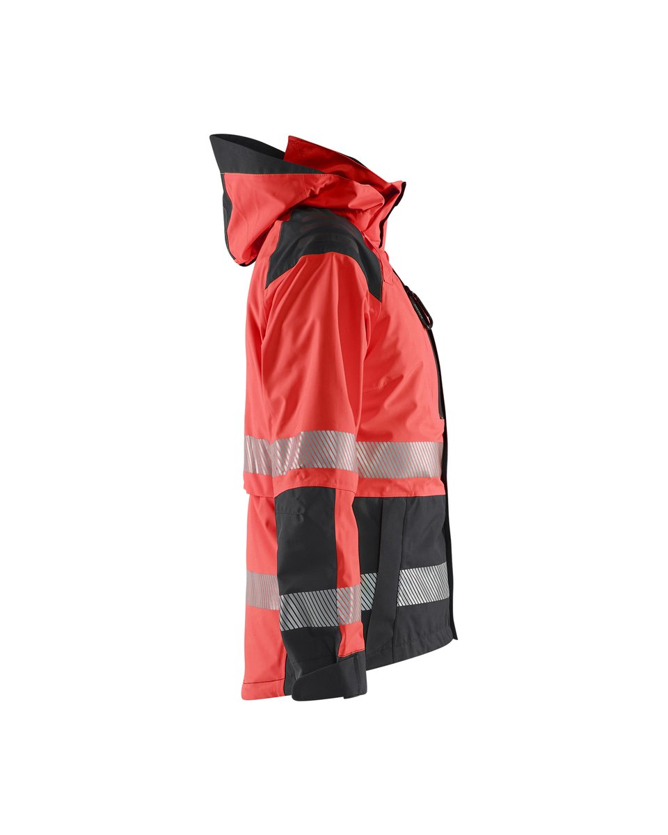 Blåkläder 4436 Dames Shell jack High Vis - High Vis Rood/Zwart