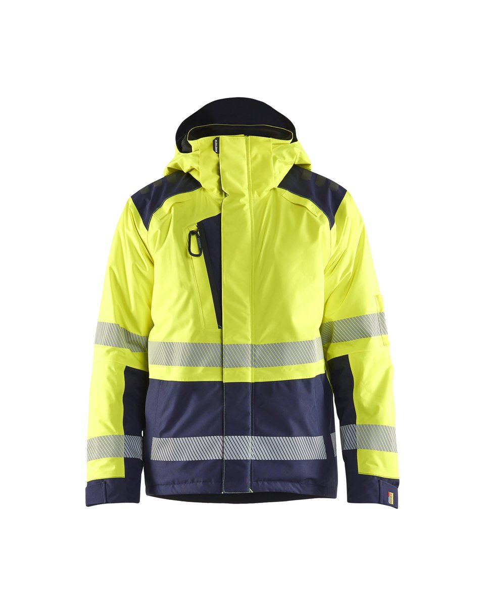 Blåkläder 4455 Winterjas High Vis - High Vis Geel/Marineblauw