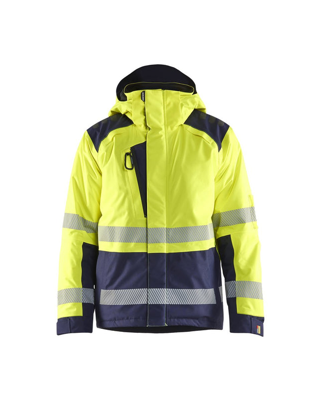 Blåkläder 4455 Winterjas High Vis - High Vis Geel/Marineblauw
