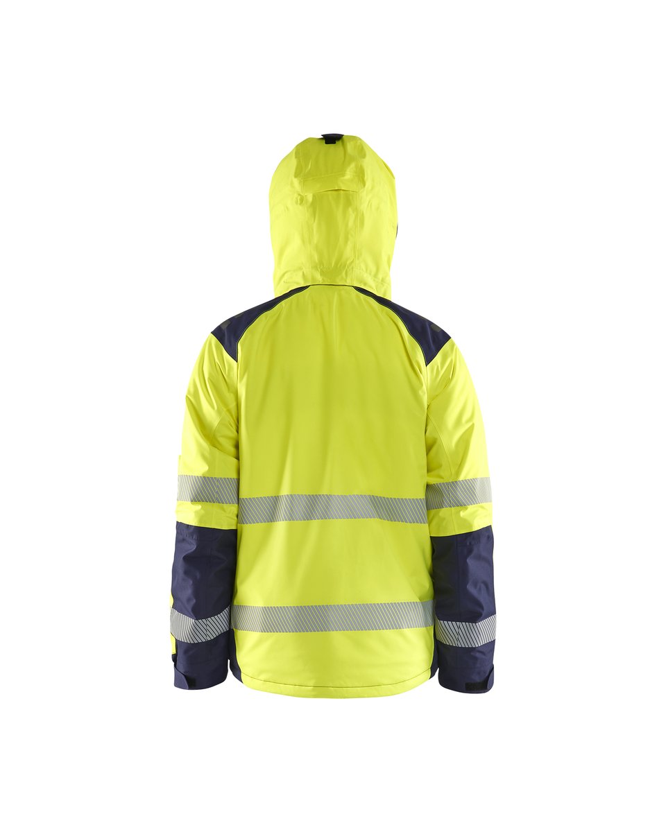 Blåkläder 4455 Winterjas High Vis - High Vis Geel/Marineblauw