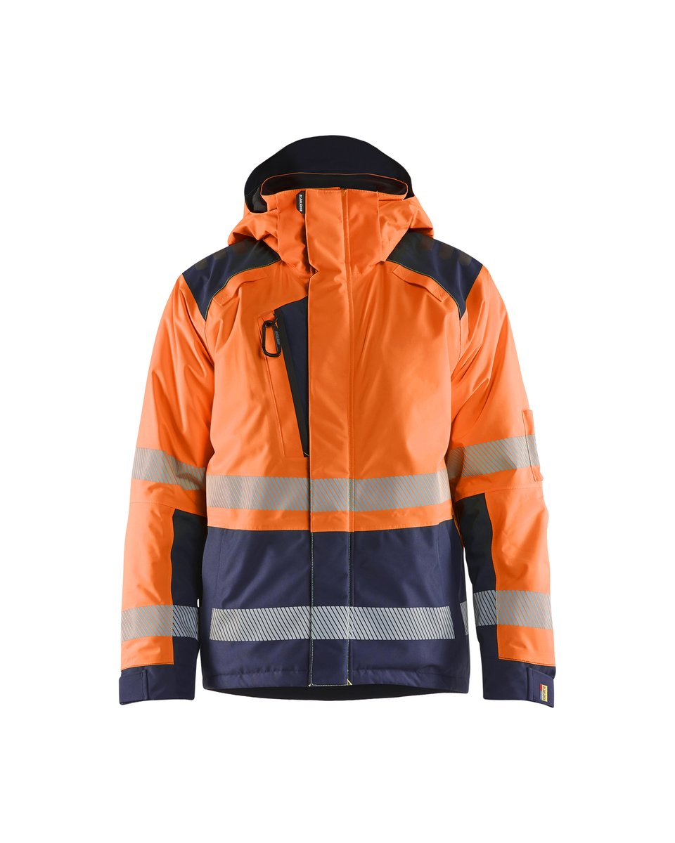 Blåkläder 4455 Winterjas High Vis - High Vis Oranje/Marineblauw